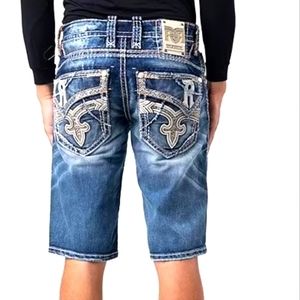🆕️Rock Revival Tyrone Jean Shorts. Men's Size: Waist 28x14 Inseam.